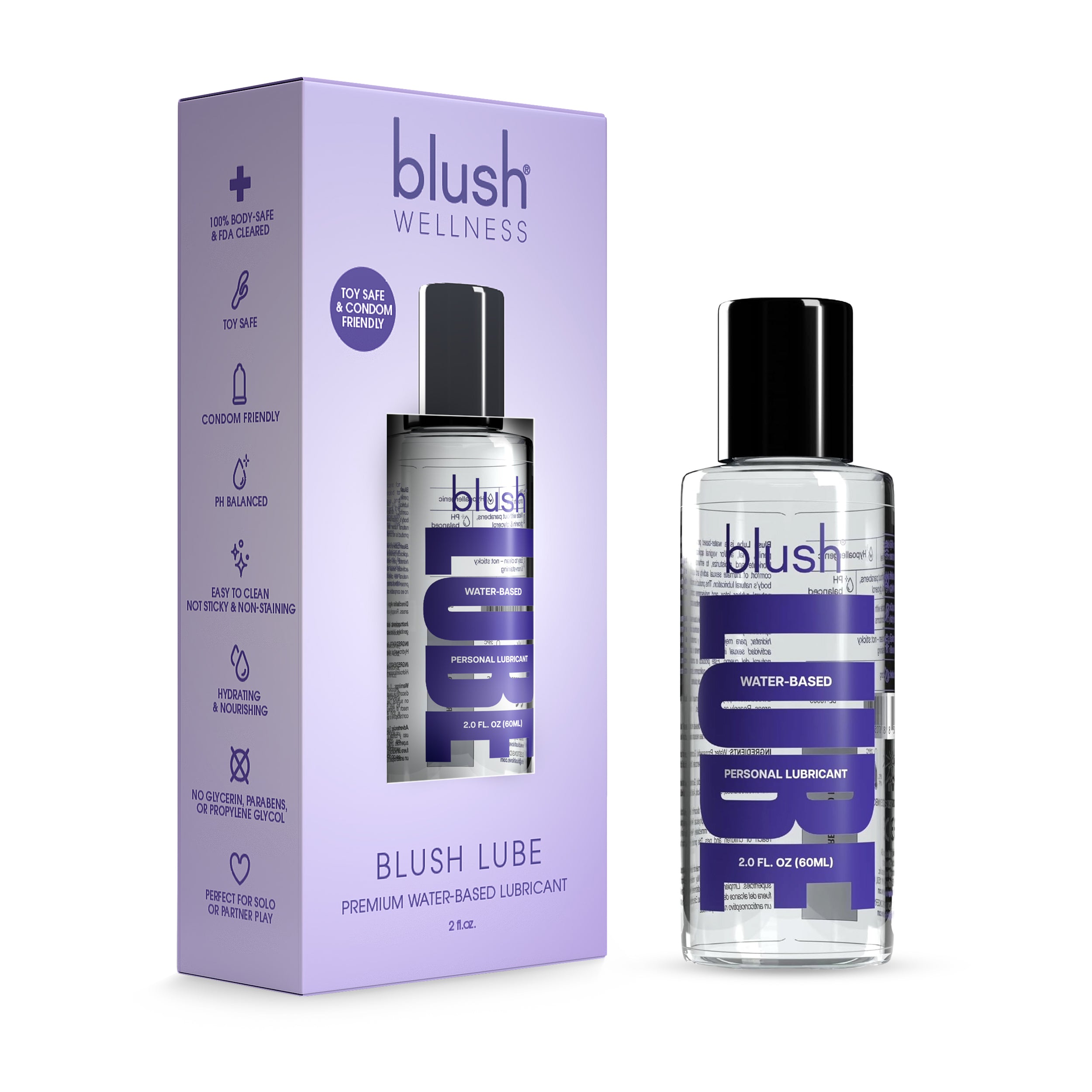 Blush Lube - Water-Based - 2oz WellnessByBlush Blush Lube - Water-Based - 2oz WellnessByBlush